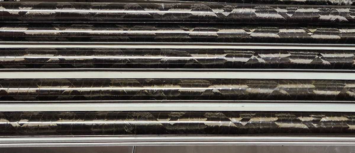 Raw tubes in various sizes